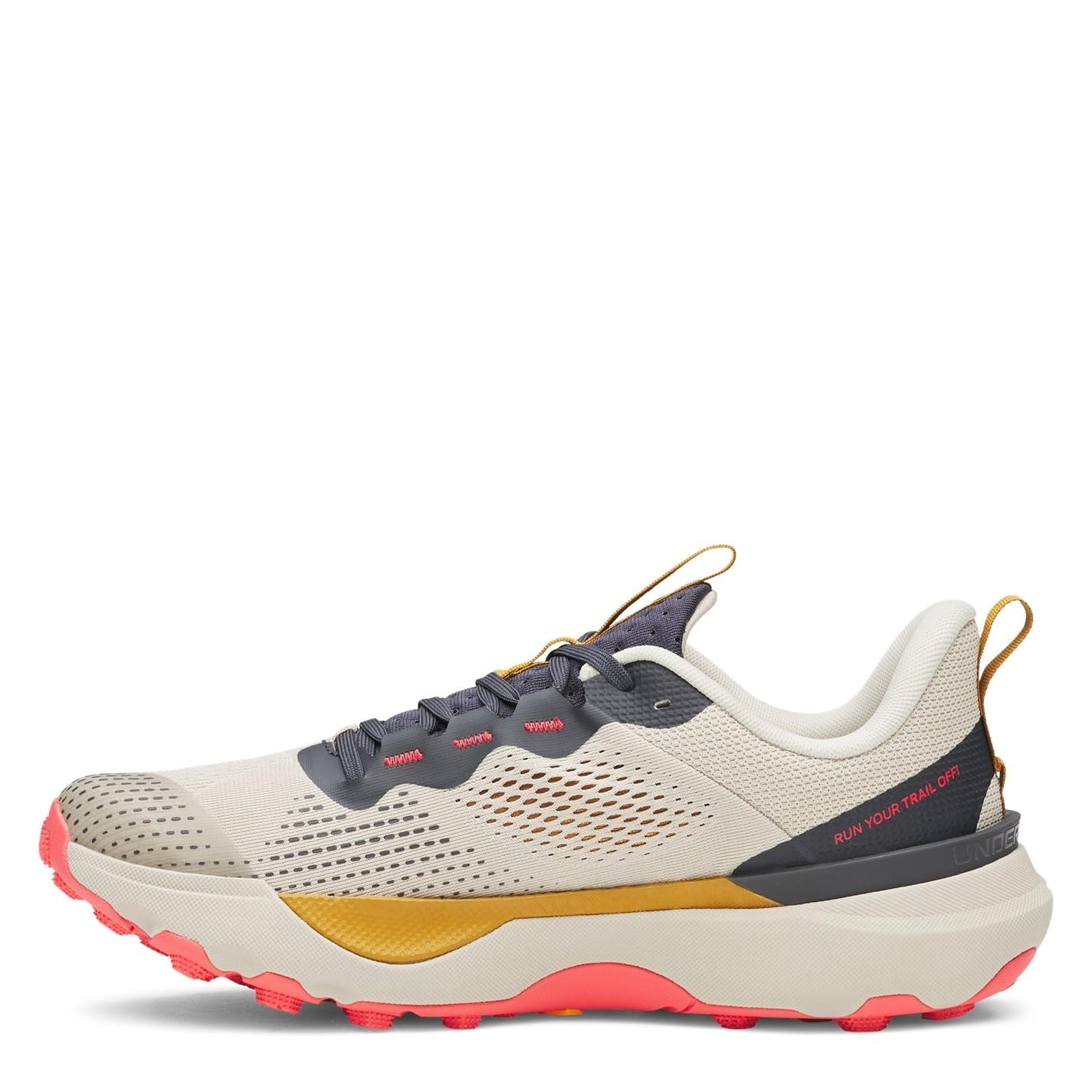 Under Armour Infinite Pro Trail Zapatillas para Correr Zapatilla Trail Unisex Khaki Base/Anthracite/Racer Red
