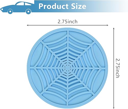 Miniatura 2 de 4 posavasos para automóvil, tapete antideslizante de almacenamiento de automóvil de 2.75 pulgadas, posavasos de silicona para automóvil, adecuados
