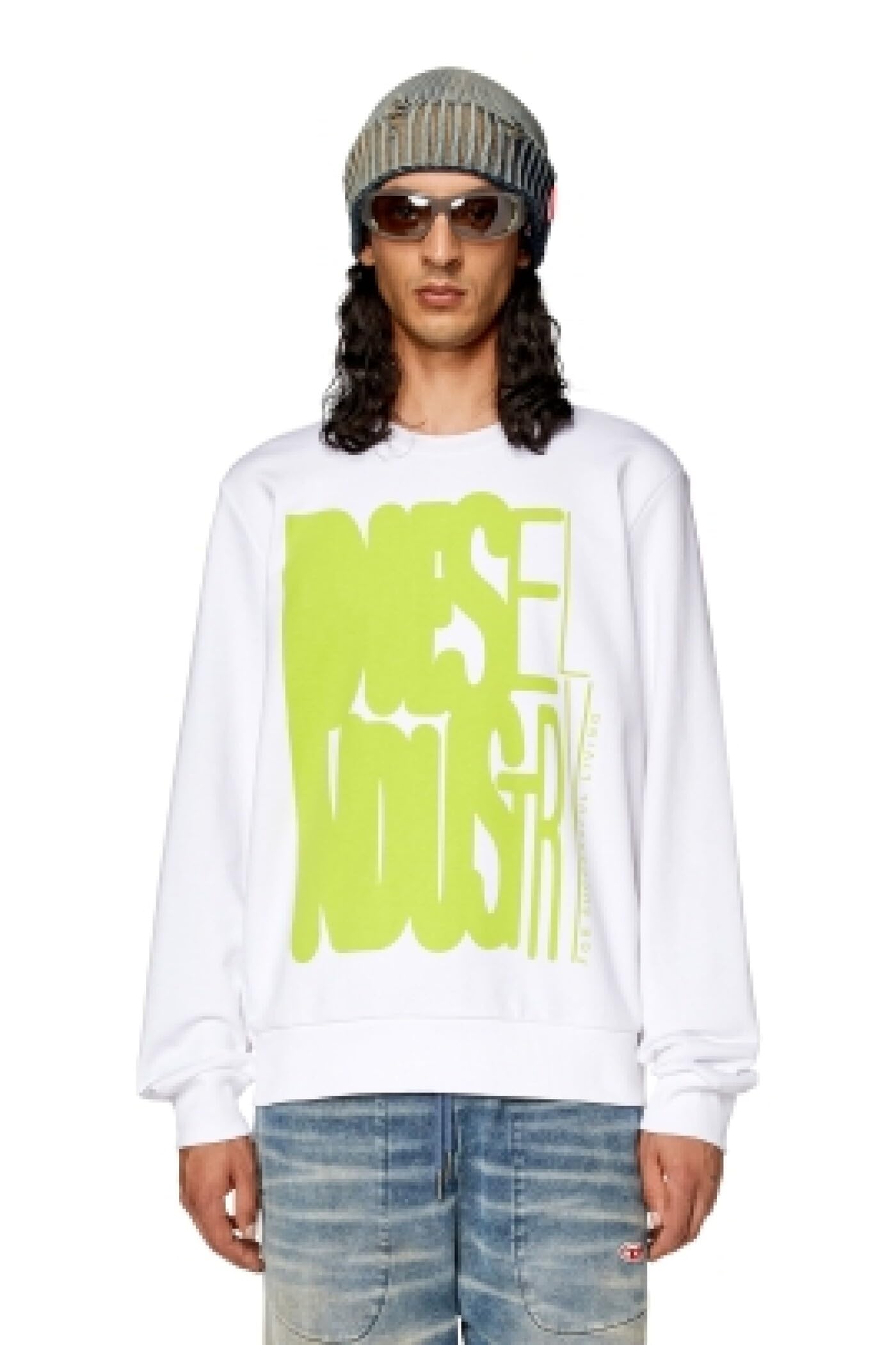 Diesel 100-0Hayt Diesel_s-Ginn-K37 Felpa_sweatshirt_white_xl