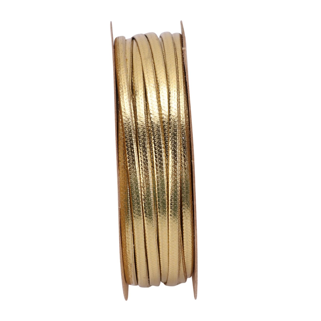 Cordon en cuir plat doré 2 mm de 15 mètres pour la fabrication de bijoux et bracelets