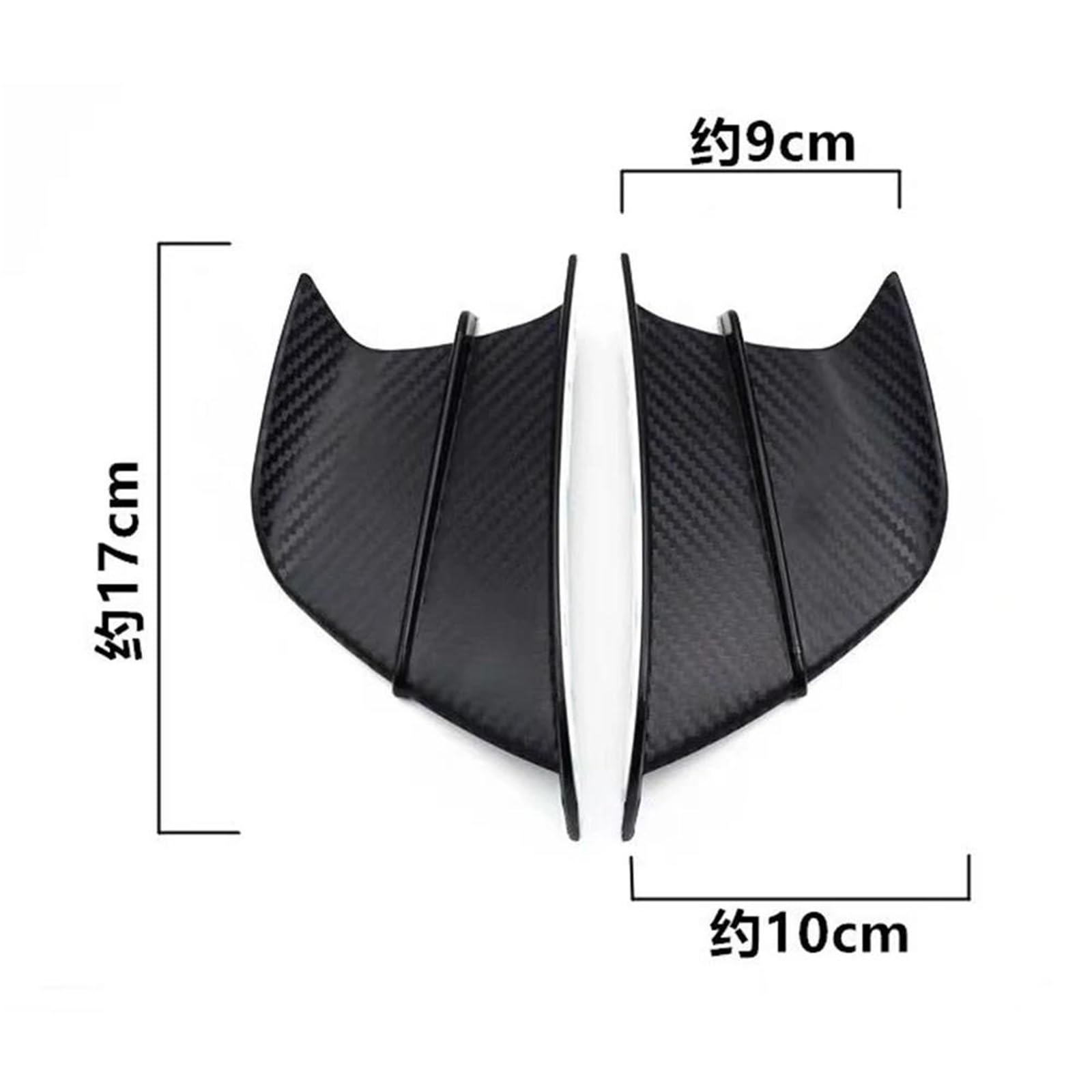 Alerón De Aleta Lateral Aerodinámico para Motocicleta para YA&MA&HA para X-MAX 300 Xmax 250 125 400 NMAX N-MAX 125 155 160 Todo El Año Delantero Aletas de carenado(2)