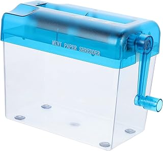 HONMEET Trituradora De Arquivos Trituradora De Papel Manual Ferramentas Pequenas Trituradora De Papel Para Uso Doméstico Trituradora De Papel Pequena Sem Cesta Trituradora De Papel