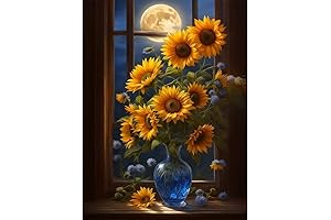 bleihum Flower Diamond Painting Kits for Adults