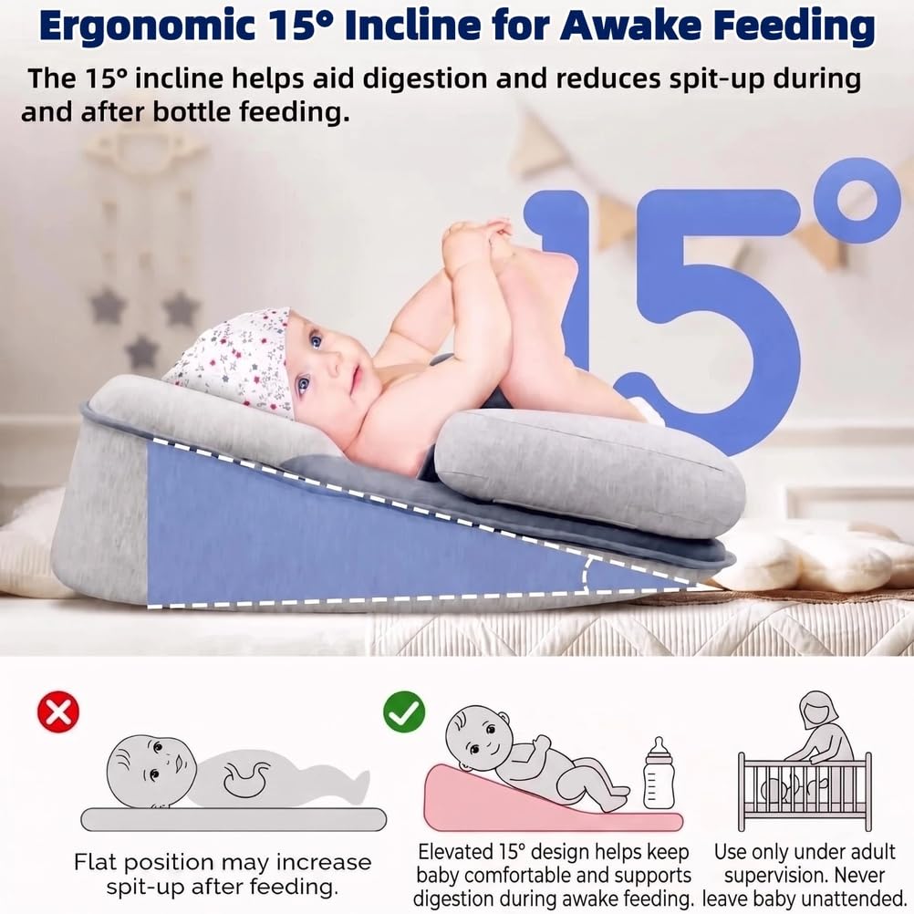 Almohada en cuña para bebés recién Nacidos e Infantes