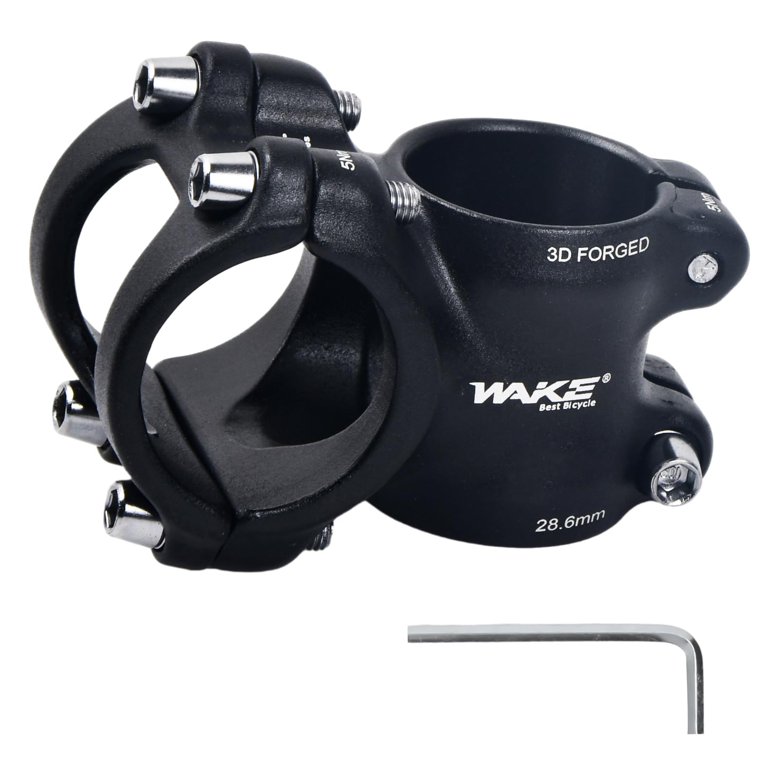 Potence de Vélo 31,8mm, 7 Degrés Potence de Vélo Réglable en Alliage Aluminium, Potences Courte pour Guidon,Potence VTT Tige de Guidon avec Clé Hexagonale pour Vélo de Route Montagne