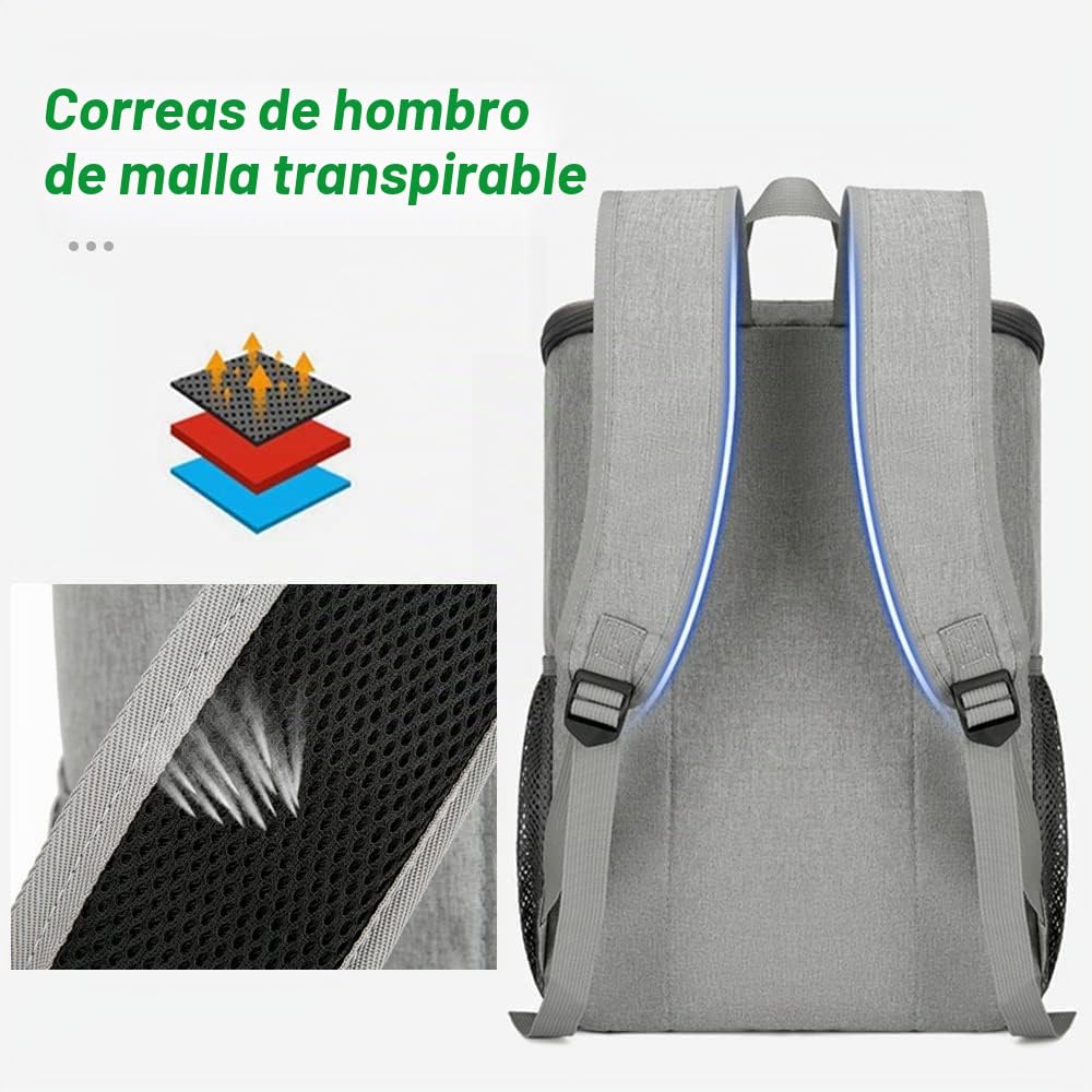 KIPOP Mochila isotérmica para el almuerzo a prueba de fugas, para camping al aire libre, senderismo, pícnics y playa