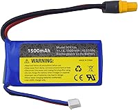 Vista 3 de Fytoo Batería de litio para Udirc UDI010, motor sin escobillas, de alta velocidad, control remoto, accesorios para barcos, interfaz XT60, control