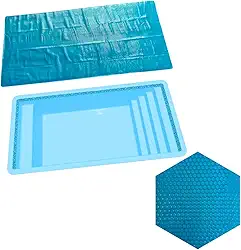 Capa Térmica Para Piscina Bonaire Splash Igui 6 X 3m 500 Micras Azul Proteção Uv