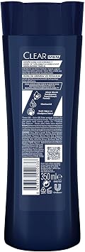 Clear Men Dandruff Effective Shampoo Daily Purification and Refreshment 350 ml