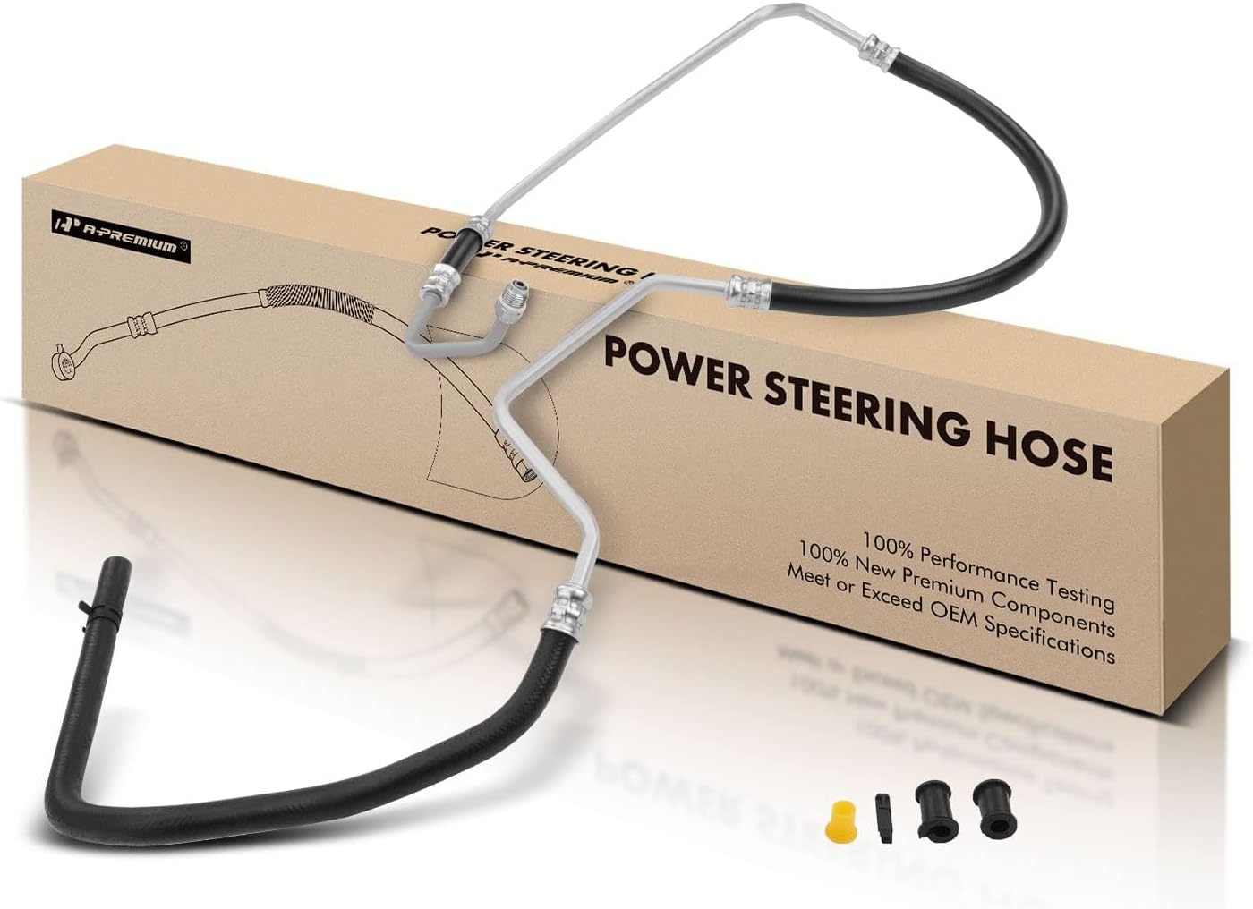 A-Premium Power Steering Return Hose Line Assembly Compatible with Ford Freestar & Mercury Monterey, 2004 2005 2006 2007, Gear To Cooler