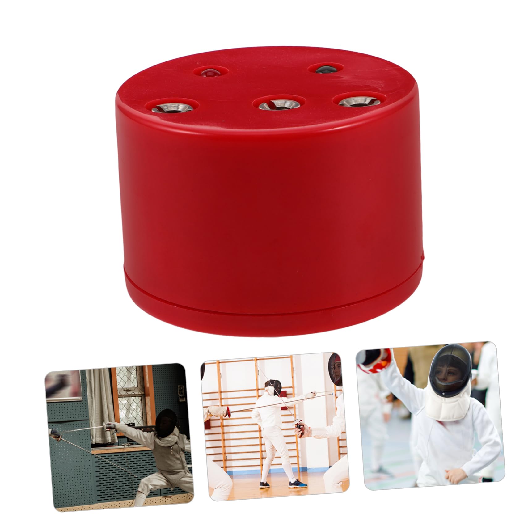 Yardwe Probador de Aparatos de Esgrima para Épée y Equipo de Esgrima, Diseño Multifuncional Fácil de Usar, Material Plástico y Cobre, Adecuado para Entrenamientos Profesionales