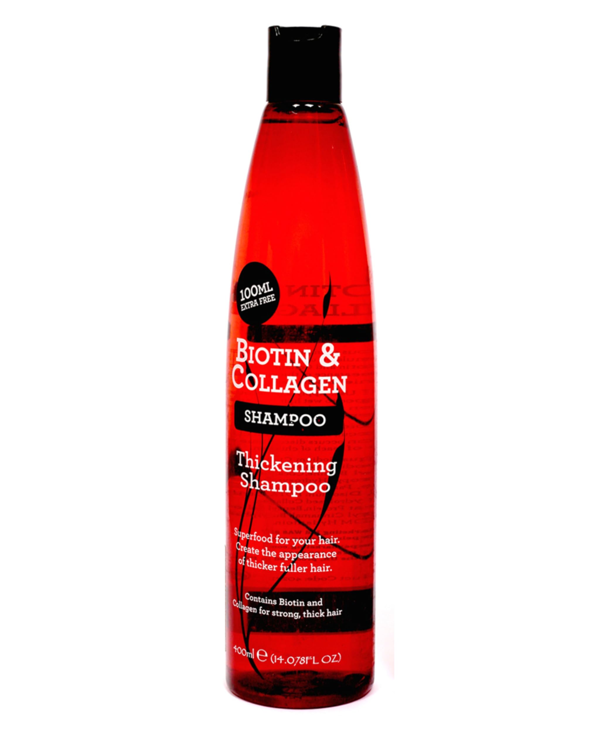 BIOTIN & COLLAGEN THICKENING SHAMPOO for Women & Men, Anti Hair Fall, with Vitamin B7 & Wheat Protein, Paraben-Free, Promotes Hair Growth & Hair Fall, 400 ml