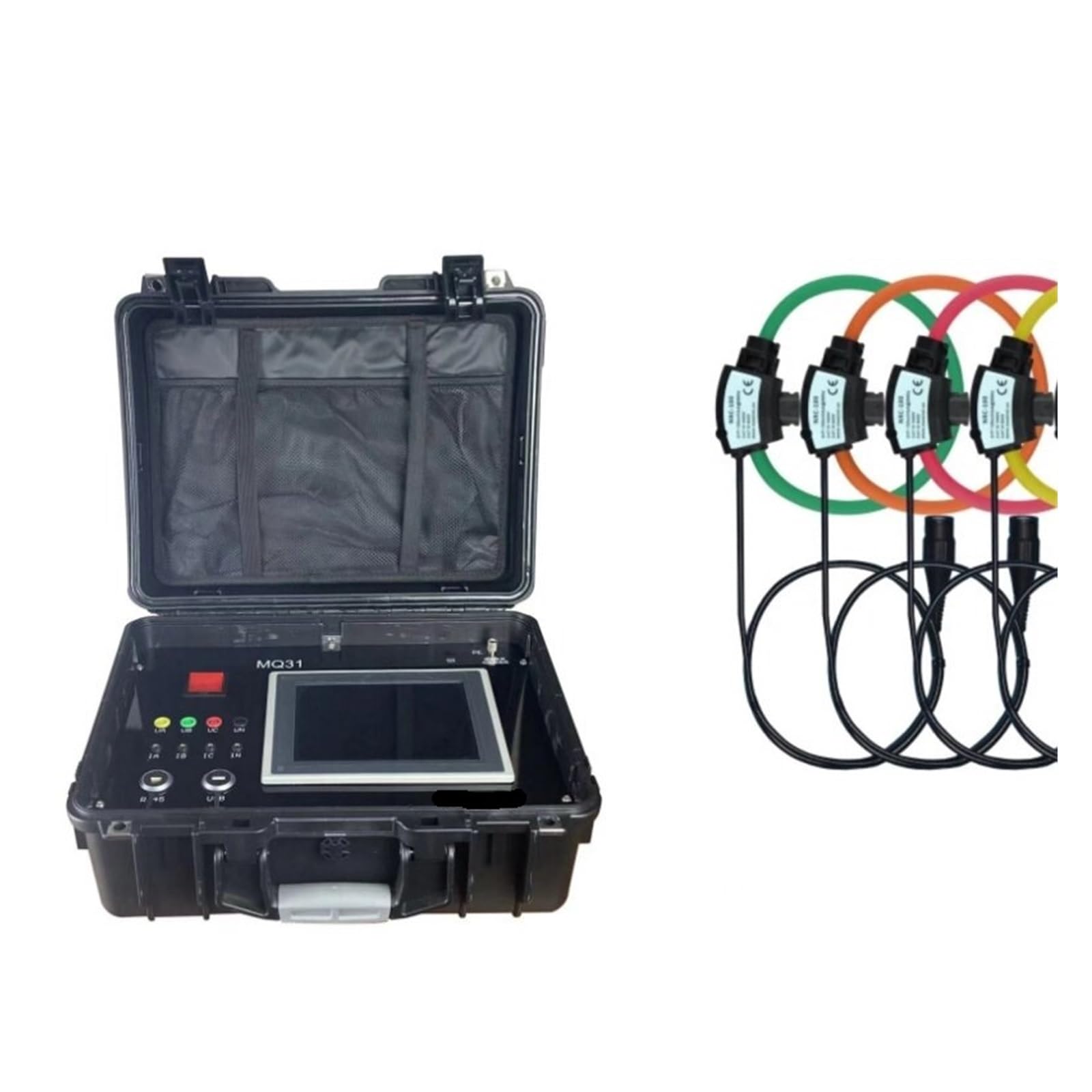 LNHHG Power Quality Analyzer Power Quality Analyzer MQ31 Three-Phase Meter Harmonic Voltage Rise Current Fault Recording(Main unit+6000A coil)