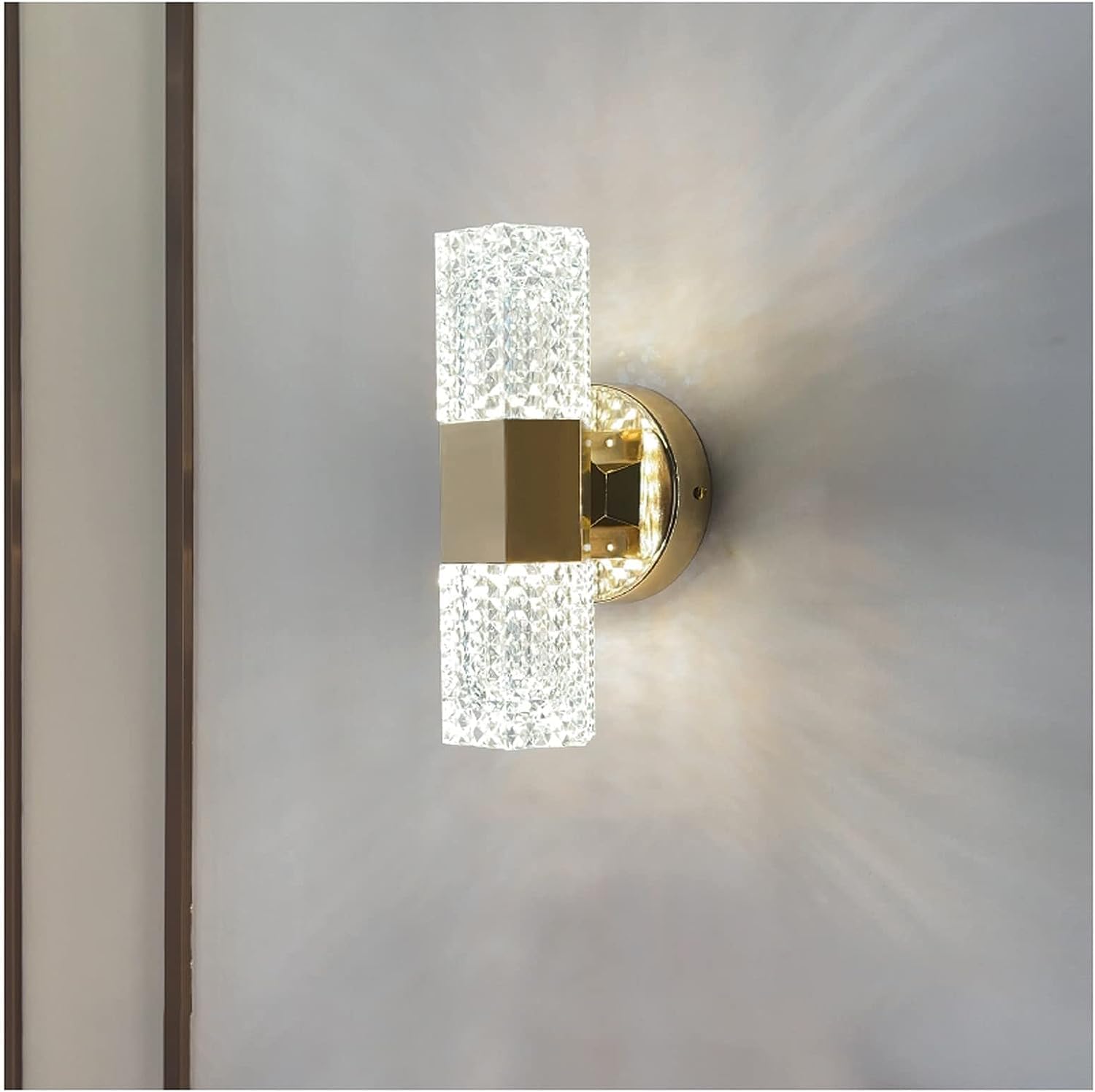 ZTCHSENZT Wall Sconces, Wall Lamp Modern Wall Lamp Concise Glass Lampshade Indoor Wall Light Fixture Decorative Background Lighting Wall Sconce for Home Porch Wall Mount Light,Onecolor