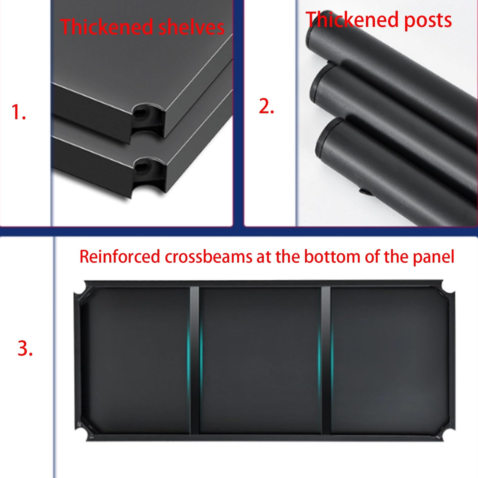 Wandmontiertes Küchenregal Aus Kohlenstoffstahl Mit Geländern 2/3 Ebenen Mehrzweckschrank Für Restaurants Hotels Badezimmer Labor Schwebender Aufbewahrungsschrank(90x30x90cm)