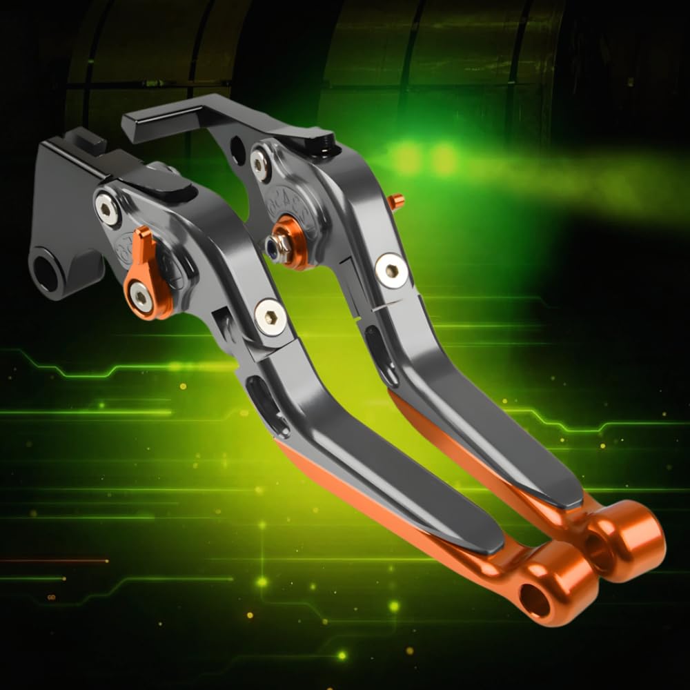 Per TMAX 500 2008-2011 TMAX530 2012-2016 TMAX 560 2019-2020 T-MAX Leve Freno e Frizione CNC Alluminio Pieghevoli Regolabili Accessori Moto Titaniu+Arancione
