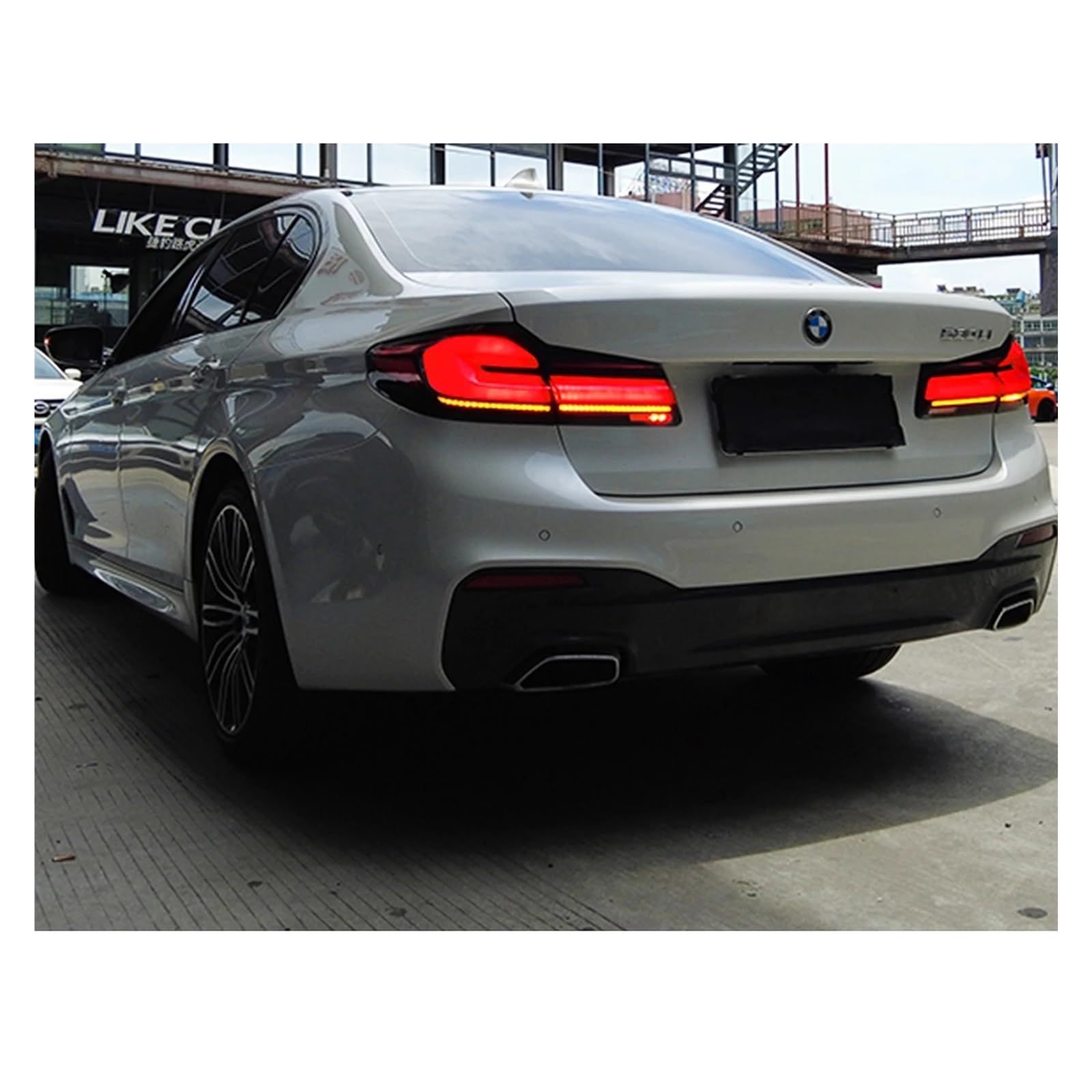 Piloto Trasero Kit Para BMW G30 5-Series F90 Para M5 5er 2017-2020 Señal Giro Secuencial E-mark Conjunto Lámparas Traseras No Compatibles Con Luces LED LCI G31