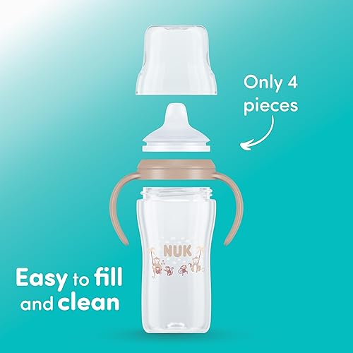 Miniatura 6 de NUK Perfect Match - Vaso de aprendizaje de 5 onzas, paquete de 2 boquilla suave, asas de fácil agarre, sin BPA, taza de transición a prueba de