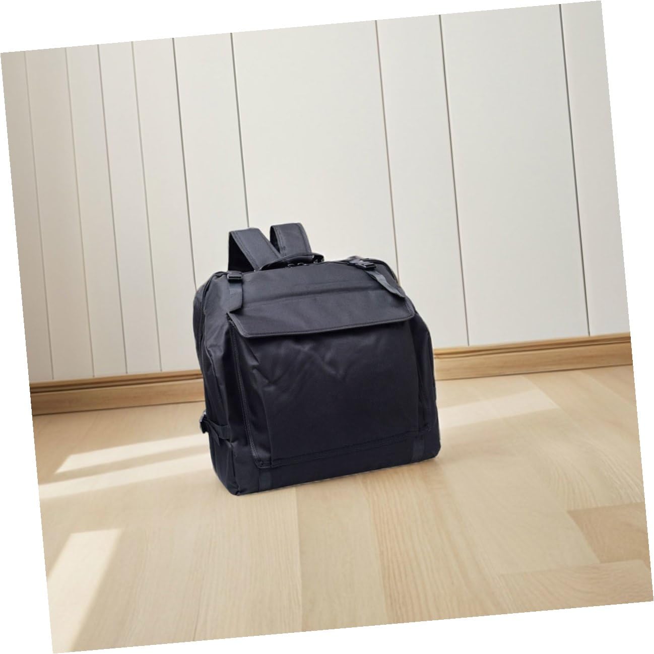 Cabilock Bolsa Acordeón Negra Portátil con Múltiples Bolsillos para Accesorios Ligera y Compacta Estuche de Almacenamiento para Músicos Compatible con Acordeones Bajos