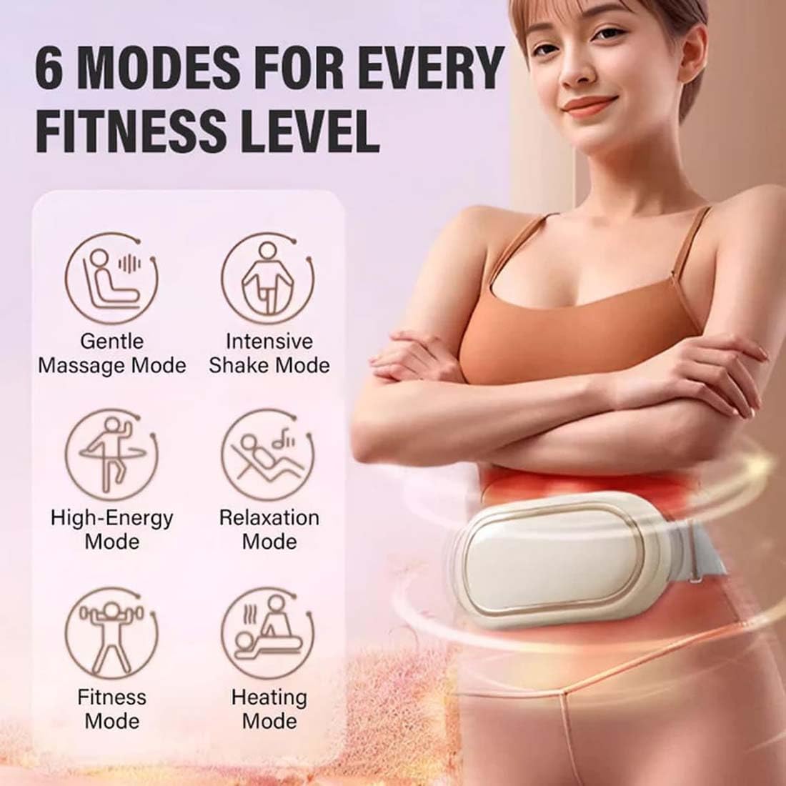 Privater Physiotherapeut für den Bauchbereich, Fettabbau-Maschine,Bauch Abnehmen Gürtel,Fitnessgeräte,Abnehmen Gürtel,Massagegürtel,Elektrischer Gürtel, Bauchmassagegerät Für Männer Frauen