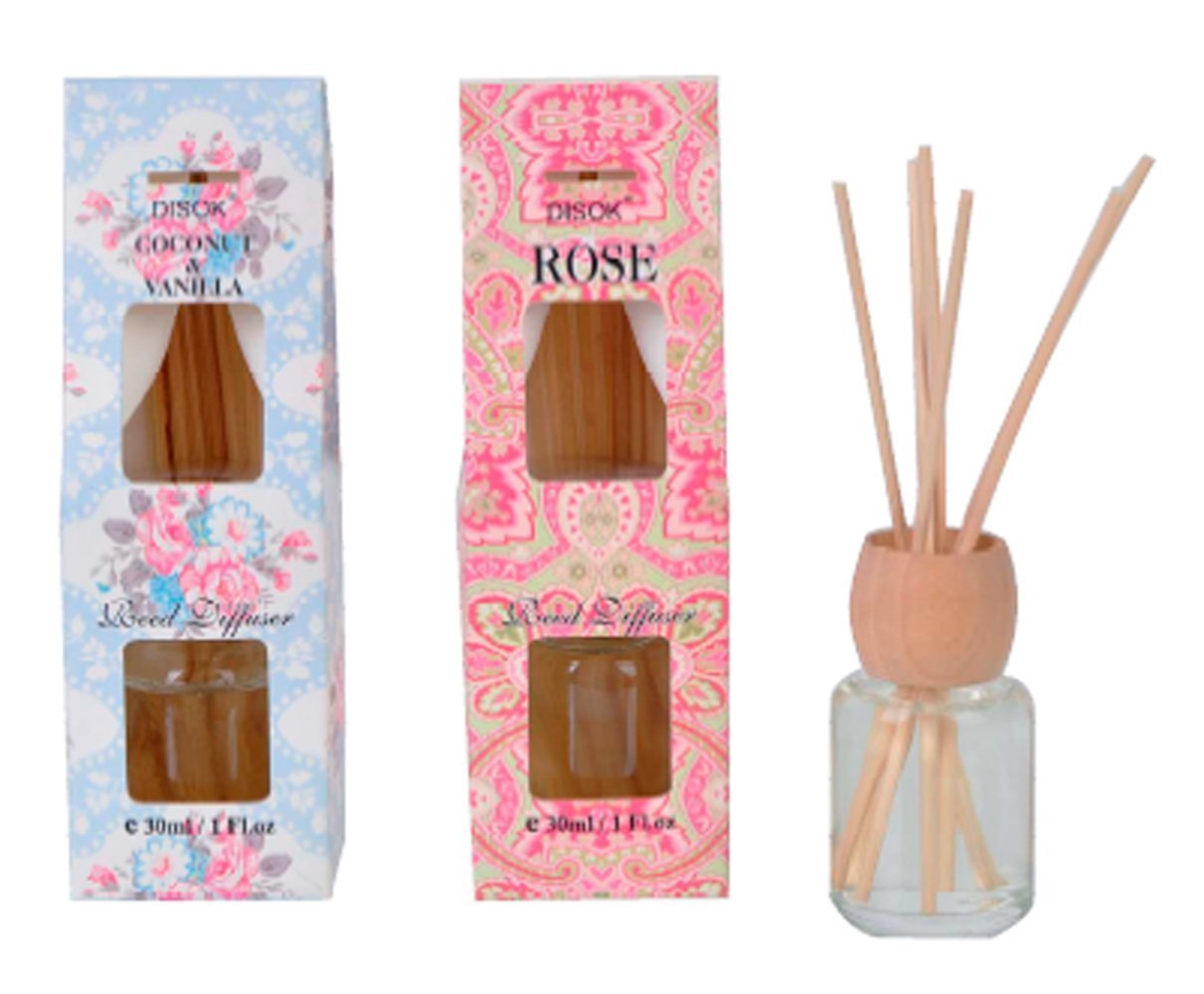 Lote de 24 Ambientadores Difusores Floral Mikado 30 ml - Recuerdos, Regalos para invitadas de bodas, Bautizos, Comuniones y Cumpleaños