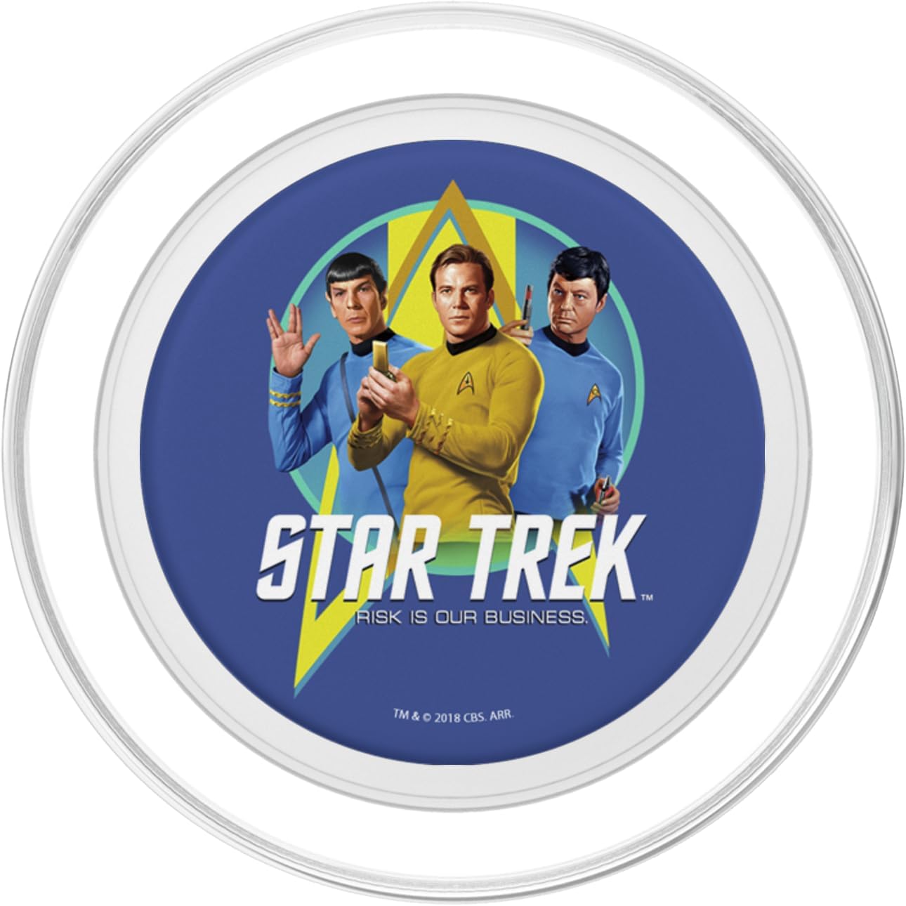 Star Trek Risk Is Our Business Group Portrait PopSockets MagSafe PopGrip for iPhone