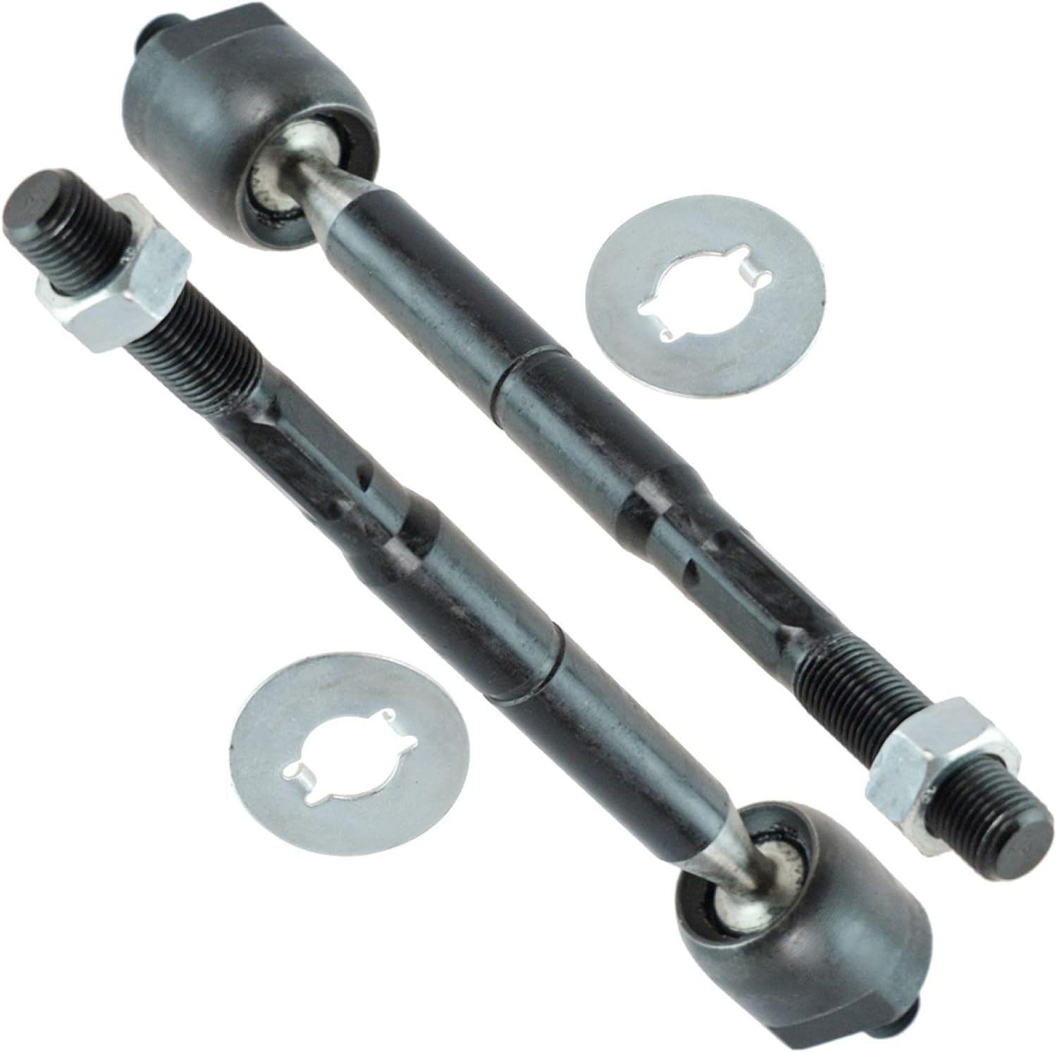 TRQ Front Inner Tie Rod Set 2 Piece Compatible with 2004-2006 Lexus RX330 07-09 RX350 04-07 Toyota Highlander PSA55369