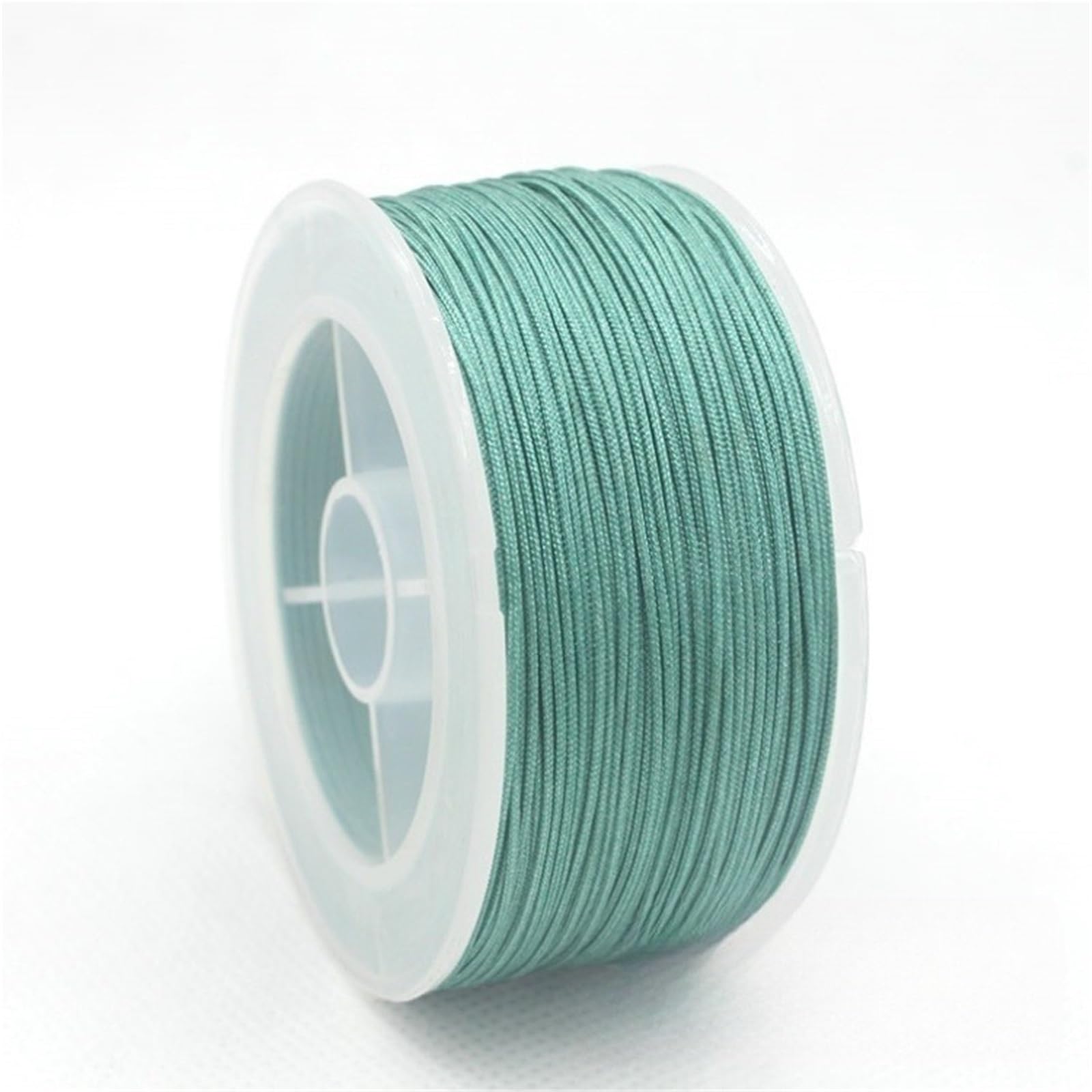 Nylon Cord Thread 5PCS 2mm 50m Nylon Cord Thread For Jewelry DIY Making Necklace Handmade Material Rope Beading Braided String for Making Bracelet, Necklace, Chinese Knot(Qiuxiang green)