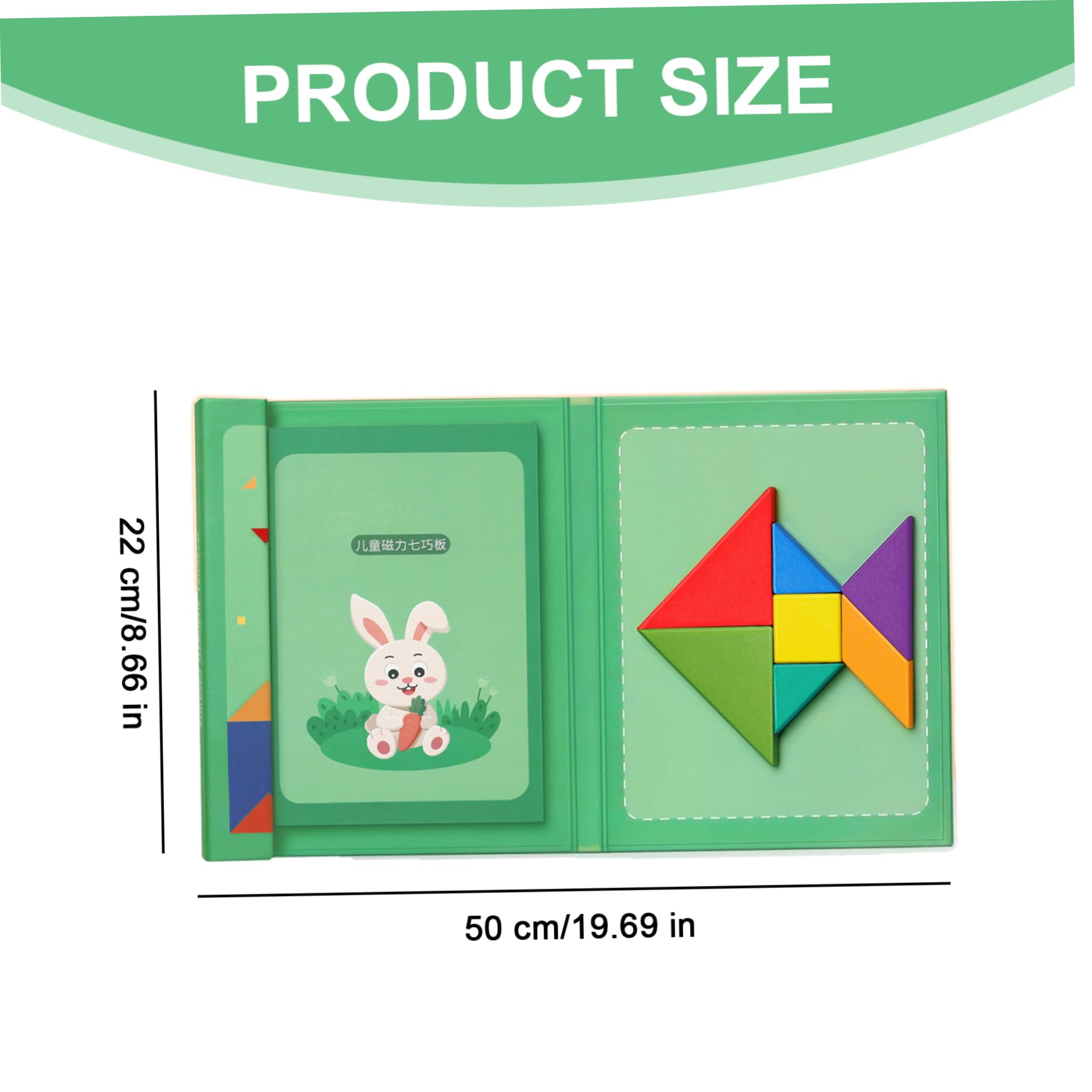 Blocs De Puzzle En Bois Géométriques Tangram Casse-Tête Puzzle 3D Logique Iq Jeu Coloré Motif