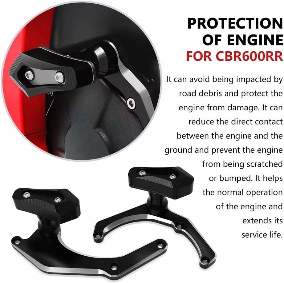 for CBR600RR 2025 2020-2024 Engine Protection Frame Slider Anti-Collision Pad