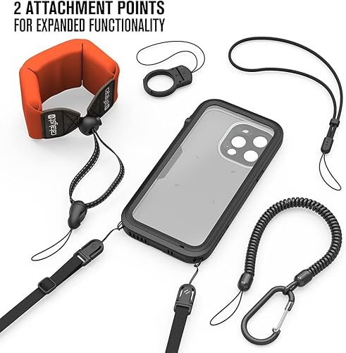 Miniatura 6 de Catalyst Funda impermeable de 33 pies diseñada para iPhone 13 Pro, a prueba de caídas de 6.6 pies, parte trasera transparente, compatible con