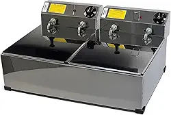 Fritadeira Industrial Elétrica A Óleo Inox 10 Lt Com Tampa 220v