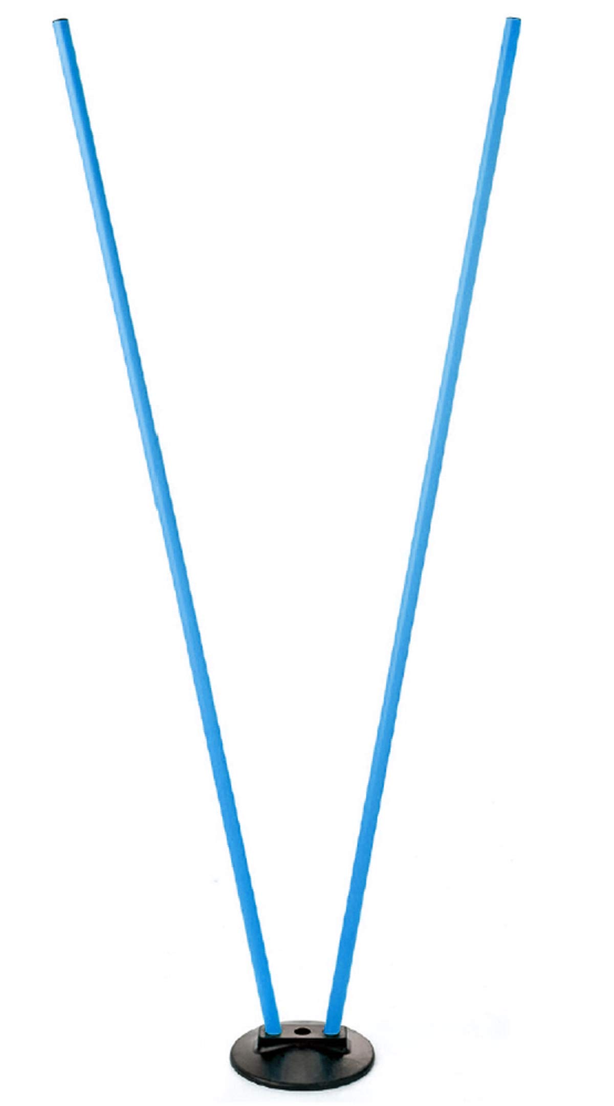 Visiodirect Piquet de Slalom 3 Trous Terrain synthétique, Coloris Bleu