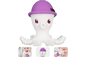 His and Hers Vibrating Toys: Mombella Octopus Baby Teether