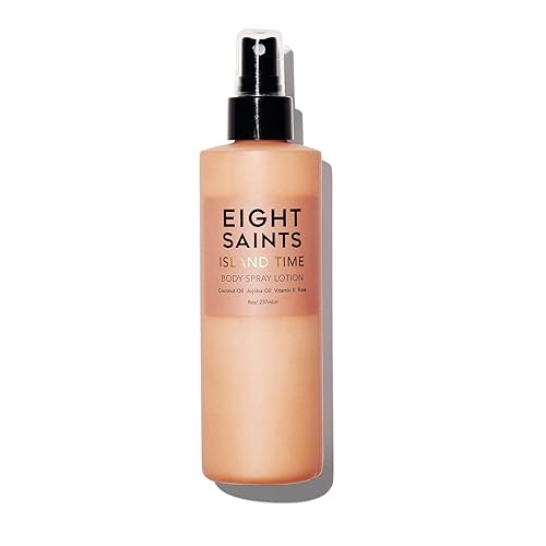 Eight Saints Island Time - Loción corporal en aerosol loción corporal natural y orgánica para piel seca protege nutre e hidrata 8 onzas