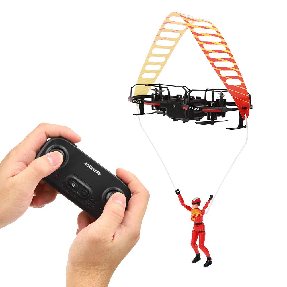Drone Giocattolo Multifunzione RC, 2 Assi RC Stunt Parapendio Drone Altitude Hold Mode Drone Quadcopter(Rosso)