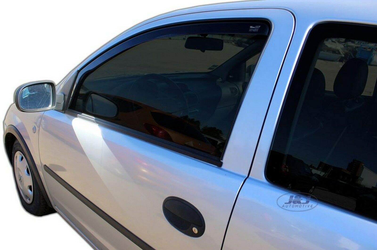 J&J AUTOMOTIVE | Heko Deflecteurs D'air Déflecteurs De Vent Compatible Avec Corsa D 5P. Berlina 2006-2019, Ensemble 4 Pcs, Aérodynamique