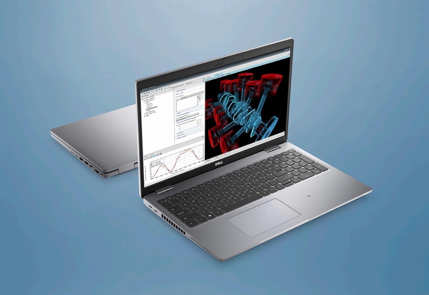 Dell Precision 3561 Notebook NVIDIA Quadro T1200, Intel Core i7-11800H, 15,6" FHD IPS, 16 GB RAM, 512 GB SSD, US QWERTY-Tastatur, Webcam, Windows 11 Pro (Generalüberholt)