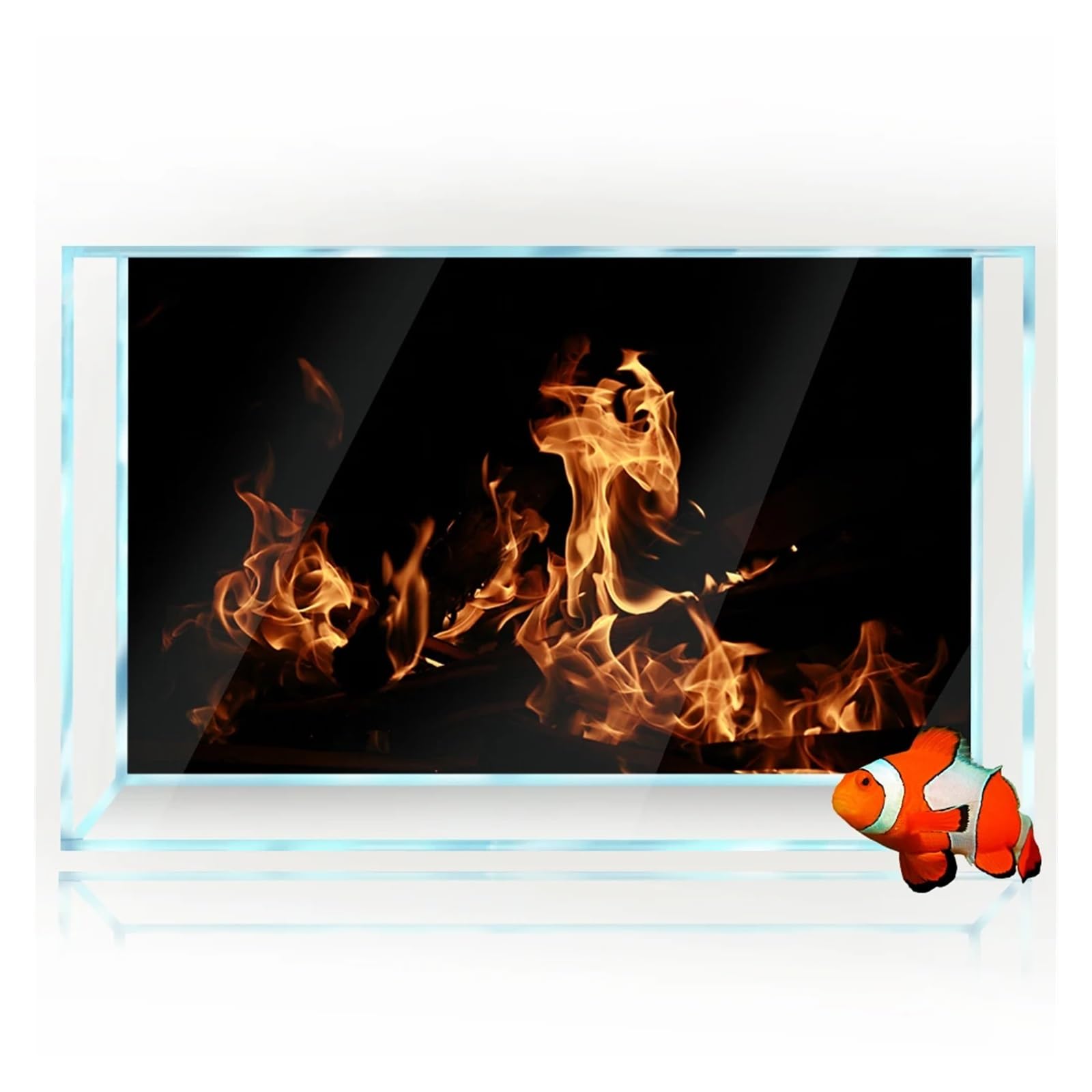 Aquarium Rückwand Aquarium-Hintergrundaufkleber/Poster-Dekoration – for 5–60 Gallonen Fischtanks Reptilienhabitat(100x50cm)