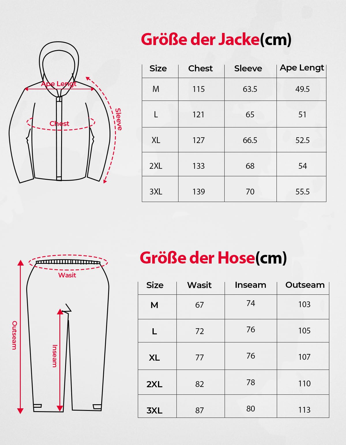 KEMIMOTO Combinaison de Pluie Moto Homme, Combinaison de Moto Imperméable et Réfléchissante Pantalon de Pluie Extérieur Blouson Léger Veste de Randonnée pour Moto, Scooter, Touring