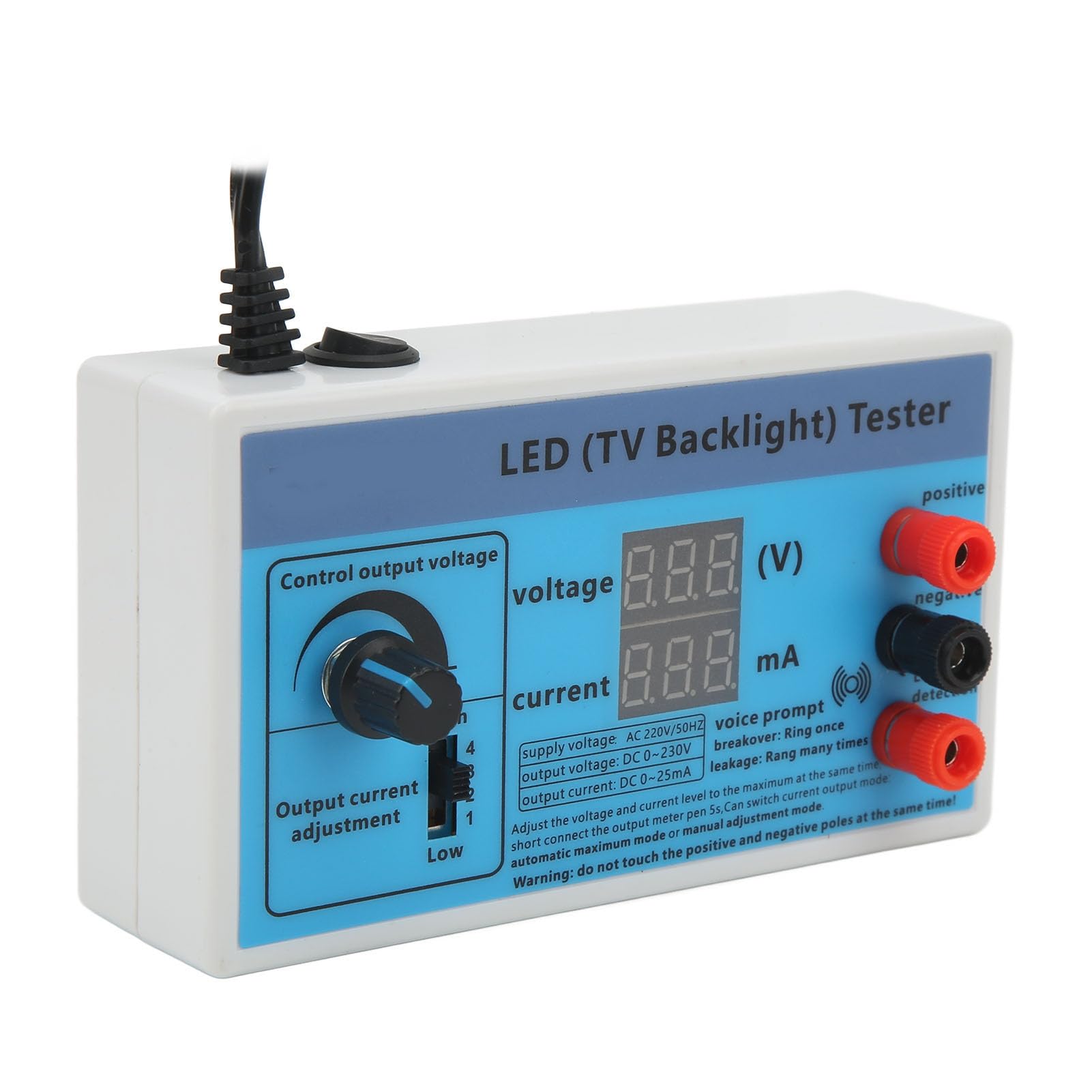 Led TV Retroilluminazione Tester Multifunzione Strisce Perline Led Light Strip Lamp Bead Test Strumento di Riparazione Rilevatore di Luce Uscita 0‑230 V (Spina UE 220V)