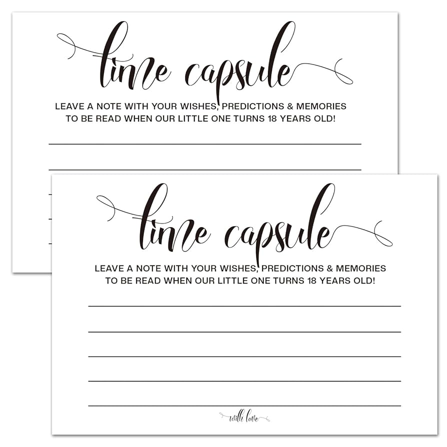 amazon-com-amahejmo-time-capsule-cards-50-time-capsule-message-cards-for-1st-birthday-or-baby-shower-game-activity-advice-and-wishes-cards-and-anniversary-cards-for-baby-shower-party-supplies for 1st Birthday Time Capsule Free Printable Amazon.com : AMAHEJMO Time Capsule Cards, 50 Time Capsule Message Cards for 1st Birthday or Baby Shower Game Activity, Advice and Wishes Cards, and Anniversary Cards for Baby Shower Party Supplies. : for 1st Birthday Time Capsule Free Printable