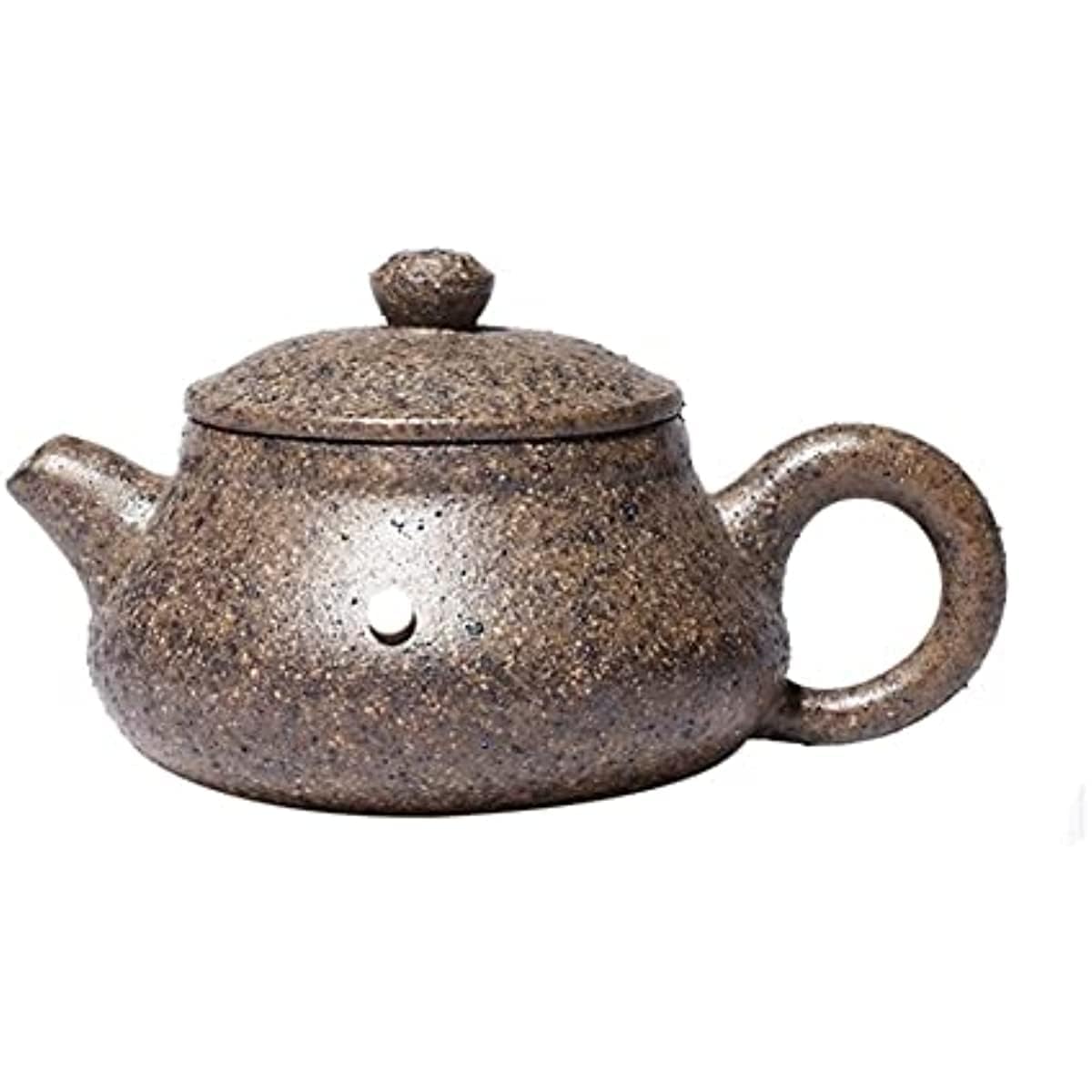 Set da Viaggio in Ceramica con teiera da 90 ml, bollitore Tradizionale con Filtro, teiera Cinese Viola, Sezione Minerale Grezzo, teiera di Bellezza in Fango