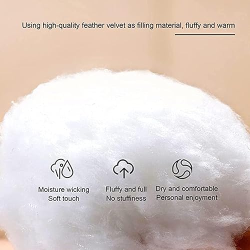 Miniatura 5 de Edredón doble cálido y esponjoso, edredón de invierno para 2 personas, manta de invierno con sensación de lana y acogedor edredón antialérgenos,