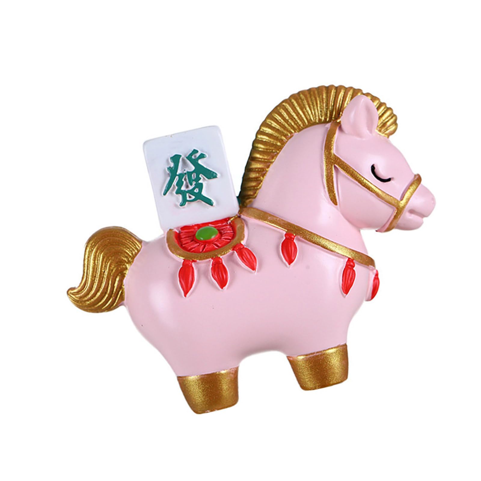 Jazuaiao Chinese Horse Resin Sculpture Home Ornament Holiday Present Resin Horse Ornament