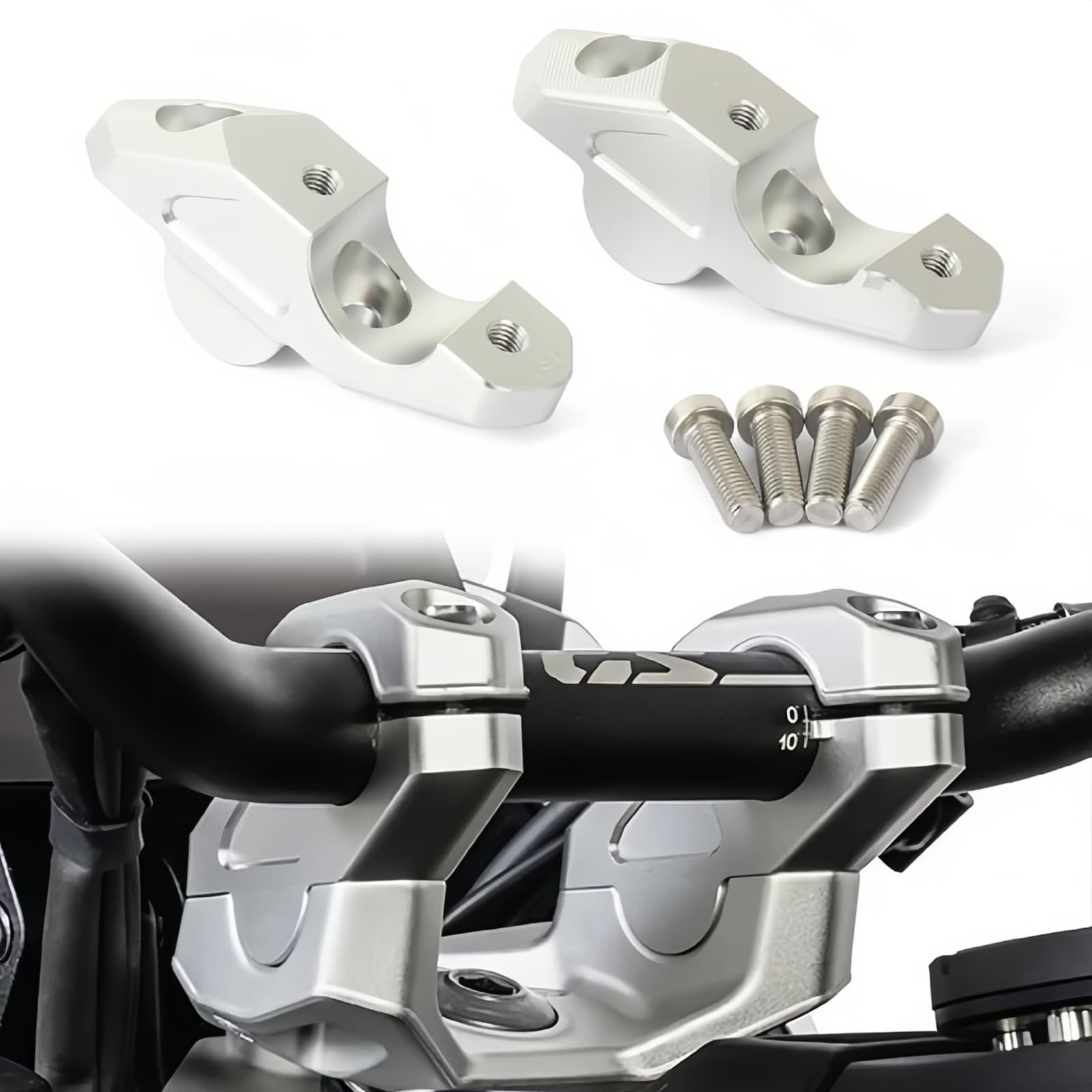 Moto Manubrio Montaggio Riser Manubrio Riser Morsetto Per BMW R1300GS Adventure 2023 2024 2025