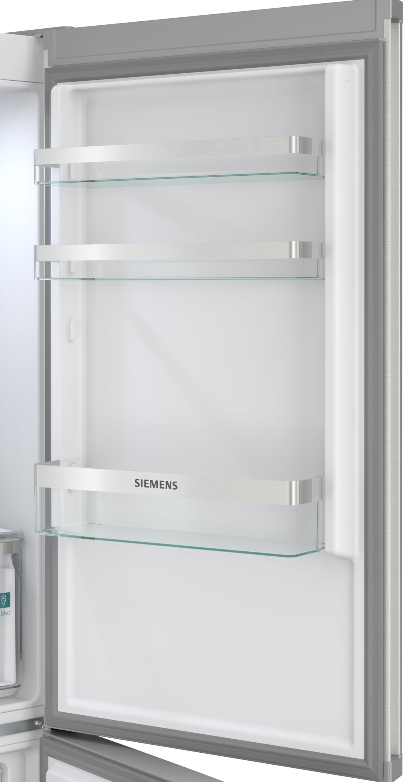 Siemens iQ300 Freistehende Kühl-Gefrier-Kombination 186 x 60 cm, KG36NVIBG, 218 L Kühlen & 103 L Gefrieren, Total noFrost, Nahtlose Platzierung, hyperFresh 0ºC Schublade, antiFingerprint Edelstahl