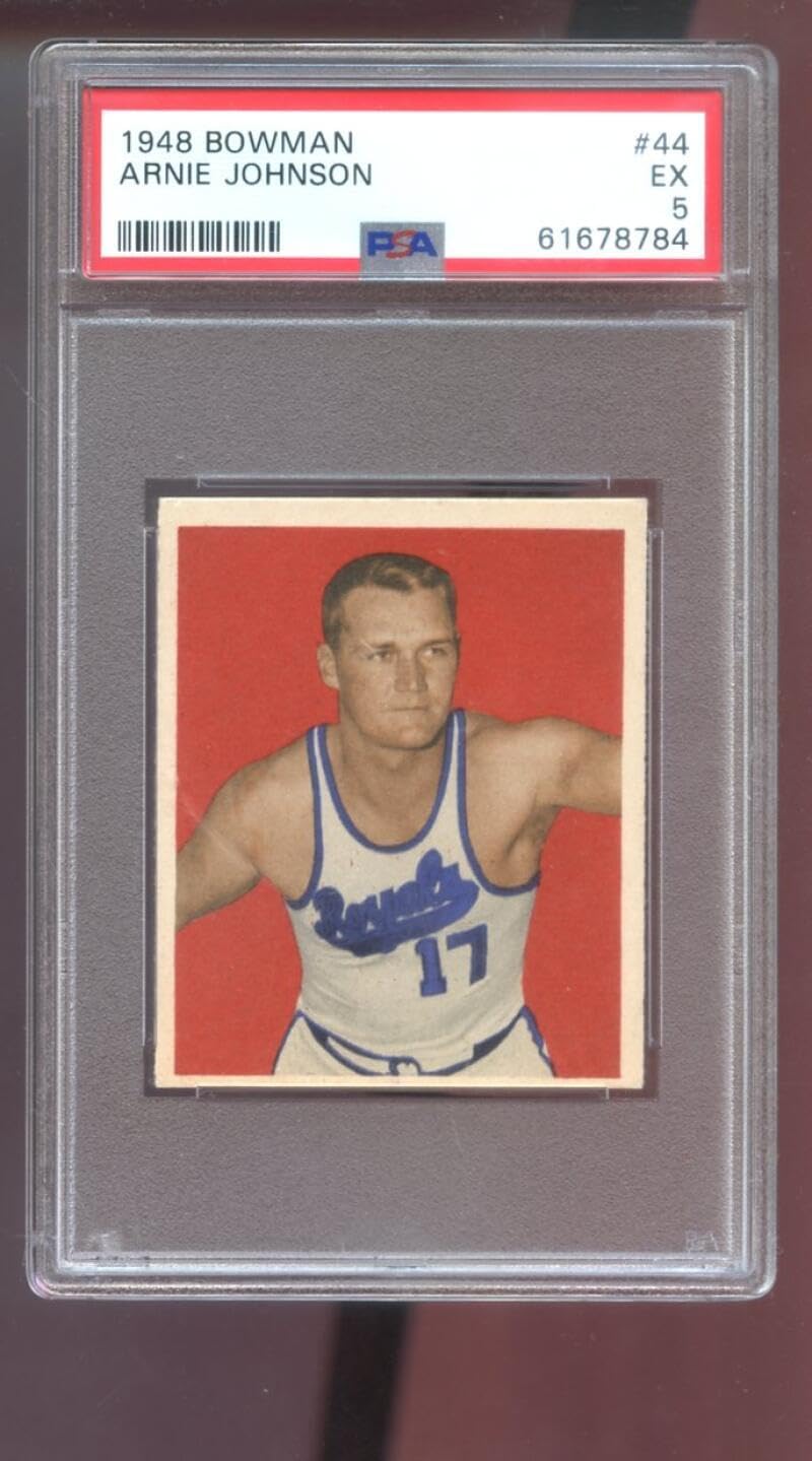 1948 Bowman #44 Arnie Johnson ROOKIE RC PSA 5 Graded Basketball Card 48 Rochester Royals