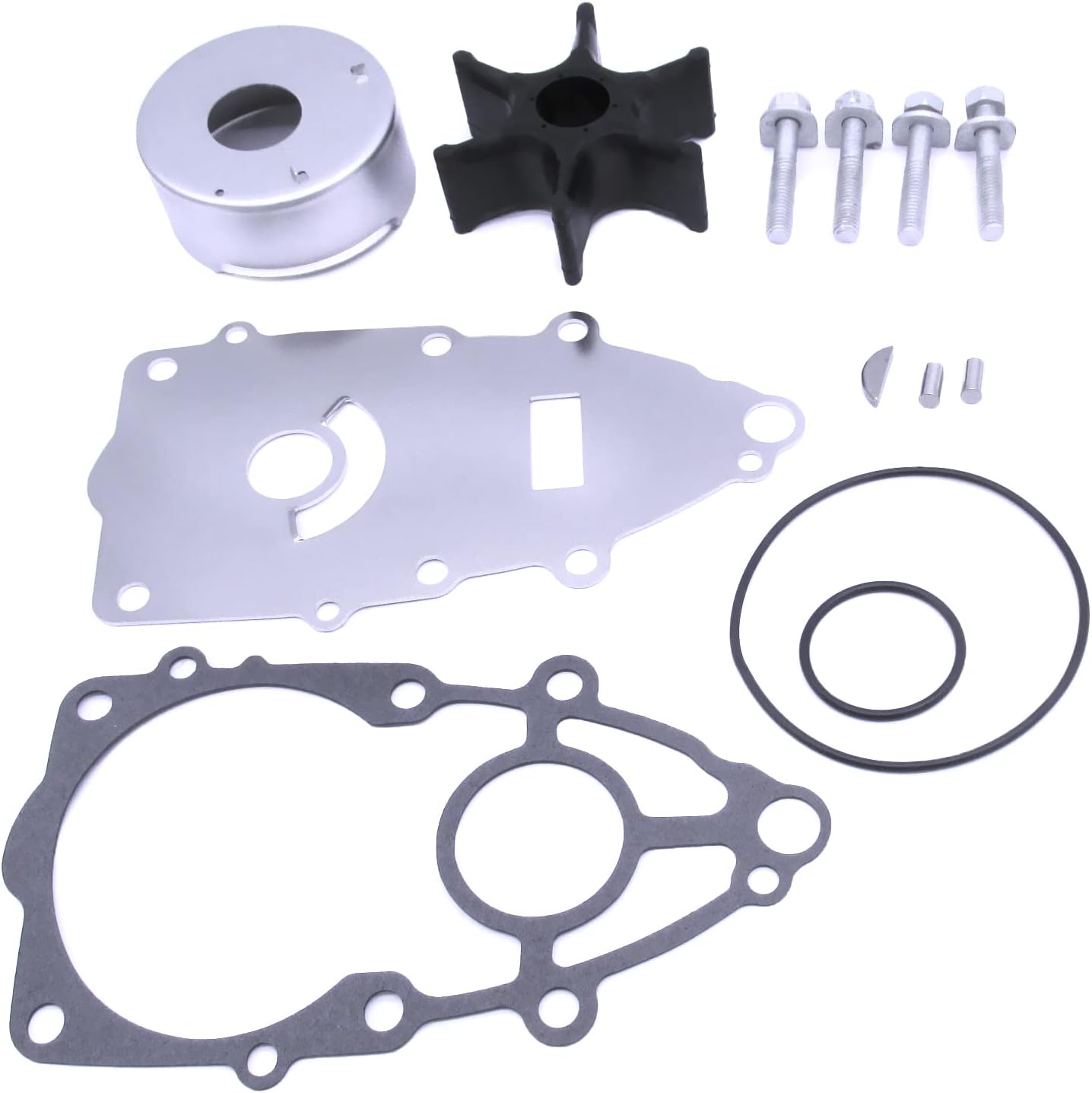 Boat Motor 60X-W0078-00 Water Pump Repair Kit for Yamaha 200HP 225HP 250HP 300HP VZ200 VZ225 VZ250 VZ300 2003-2009 V6 Outboard Engine, fit Sierra Marine 18-3516