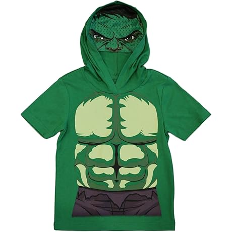 Avenger Little Boys and Toddler Hooded Hulk Costume